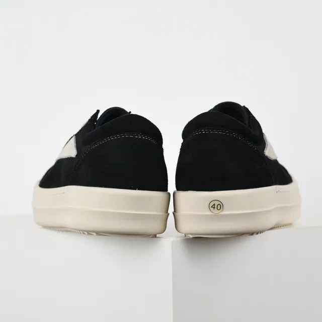 Black White Suede Upper Platform Sole Sneakers 8