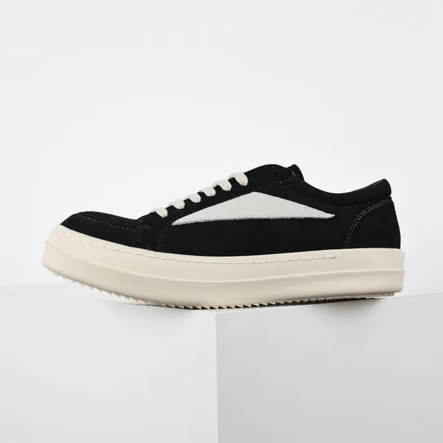 Black White Suede Upper Platform Sole Sneakers 9