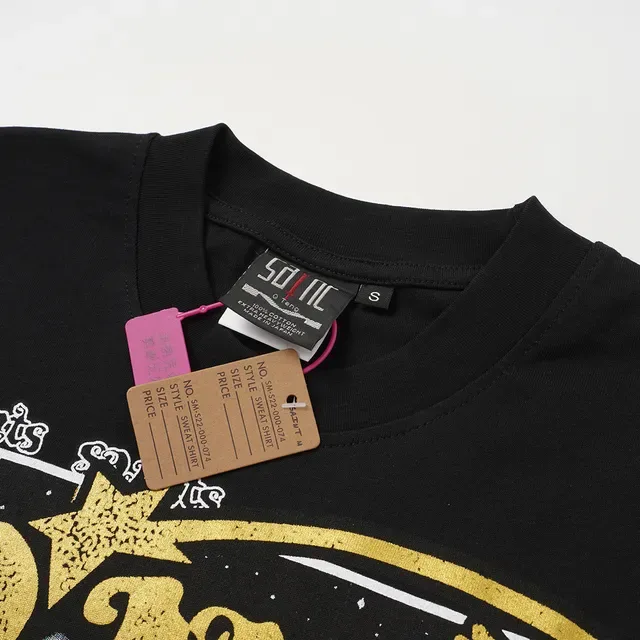 Blue Black Graphic Print Oversized Fit T-Shirt 12