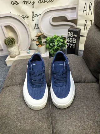 Blue Textured Upper Platform Sole Lifestyle Sneakers 10