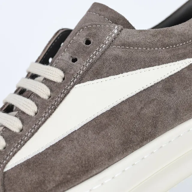 Brown Beige Suede Upper Off-White Side Panel Sneakers 6