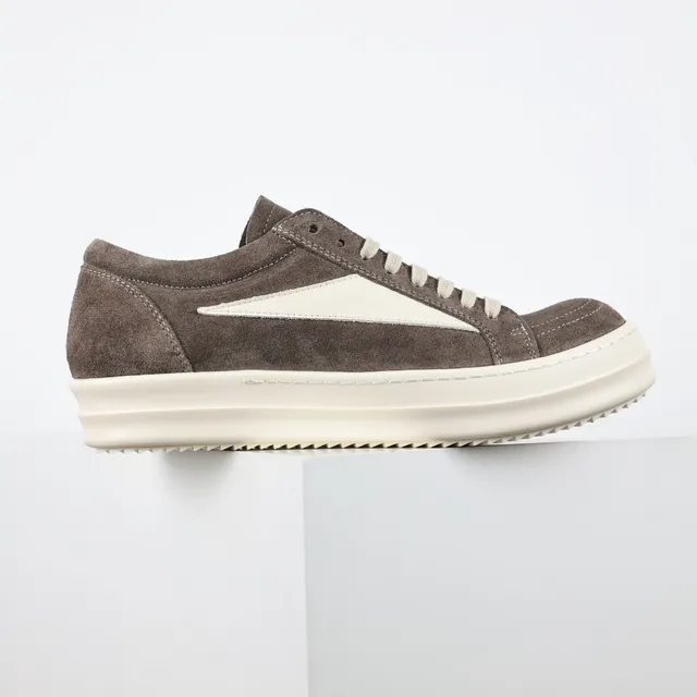 Brown Beige Suede Upper Off-White Side Panel Sneakers 7