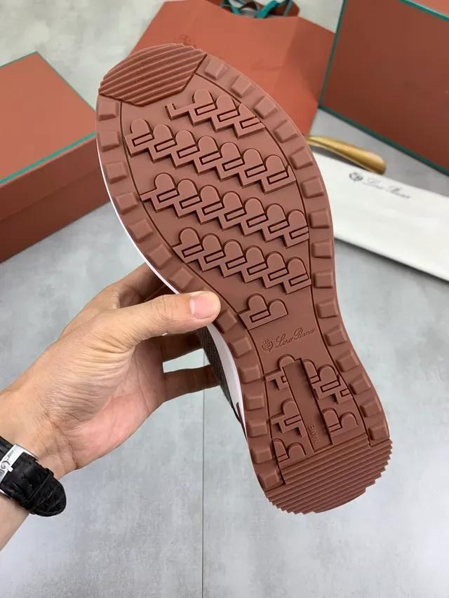 Brown Mesh and Suede Lifestyle Sneaker 3