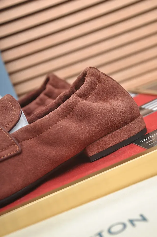 Brown Suede Penny Strap Loafer 2