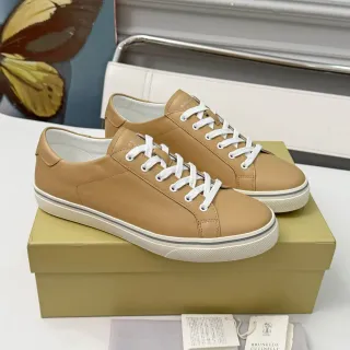برونيلو كوتشينيلي سينلرز جلد تان لايف ستايل low top