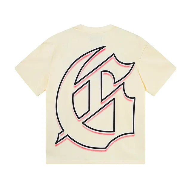 Cream Graphic-Print Oversized Double-Sided UFO Motif T-Shirt 3