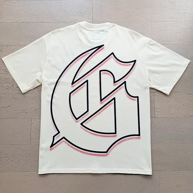 Cream Graphic-Print Oversized Double-Sided UFO Motif T-Shirt 7
