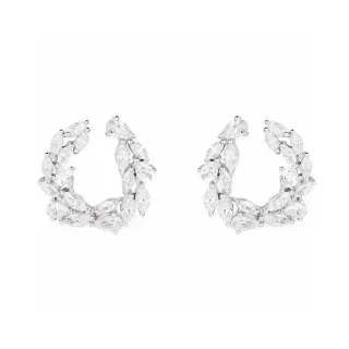 Crystal Marquise Wreath Hoop Earrings