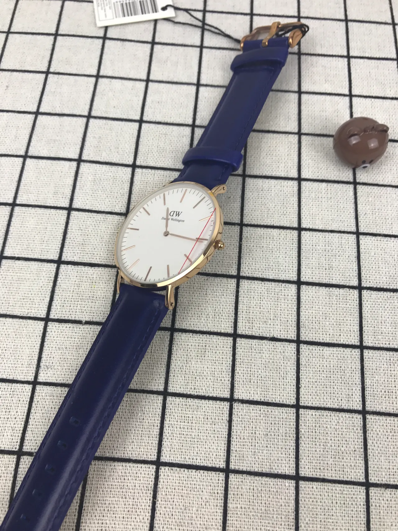 Daniel Wellington Classic Petite Blue Leather Quartz Watch 3