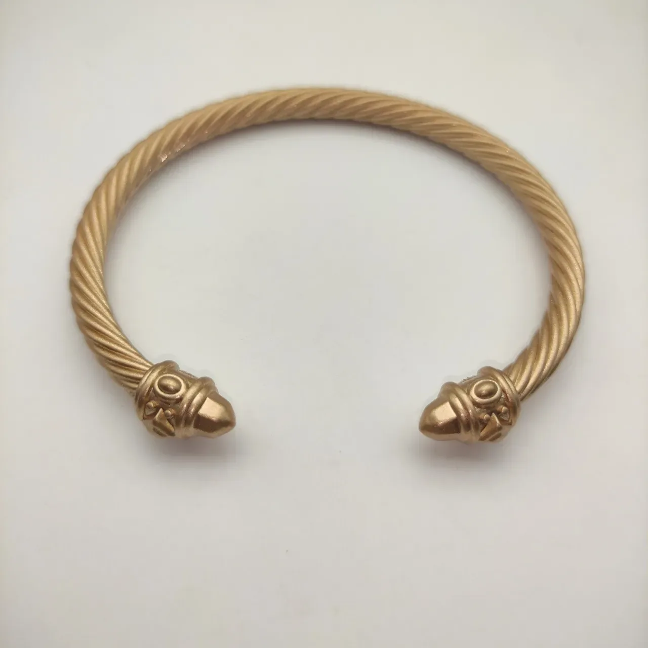 David Yurman Cable Classics Twisted Cable Gold Tone Bracelet 4