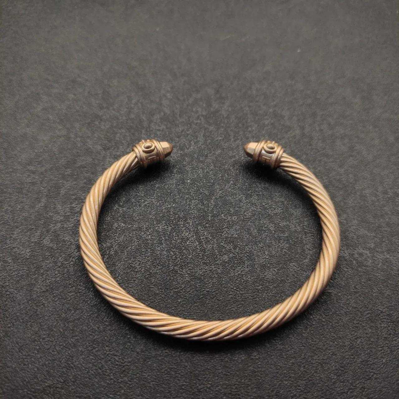 David Yurman Cable Classics Twisted Cable Gold Tone Bracelet 6