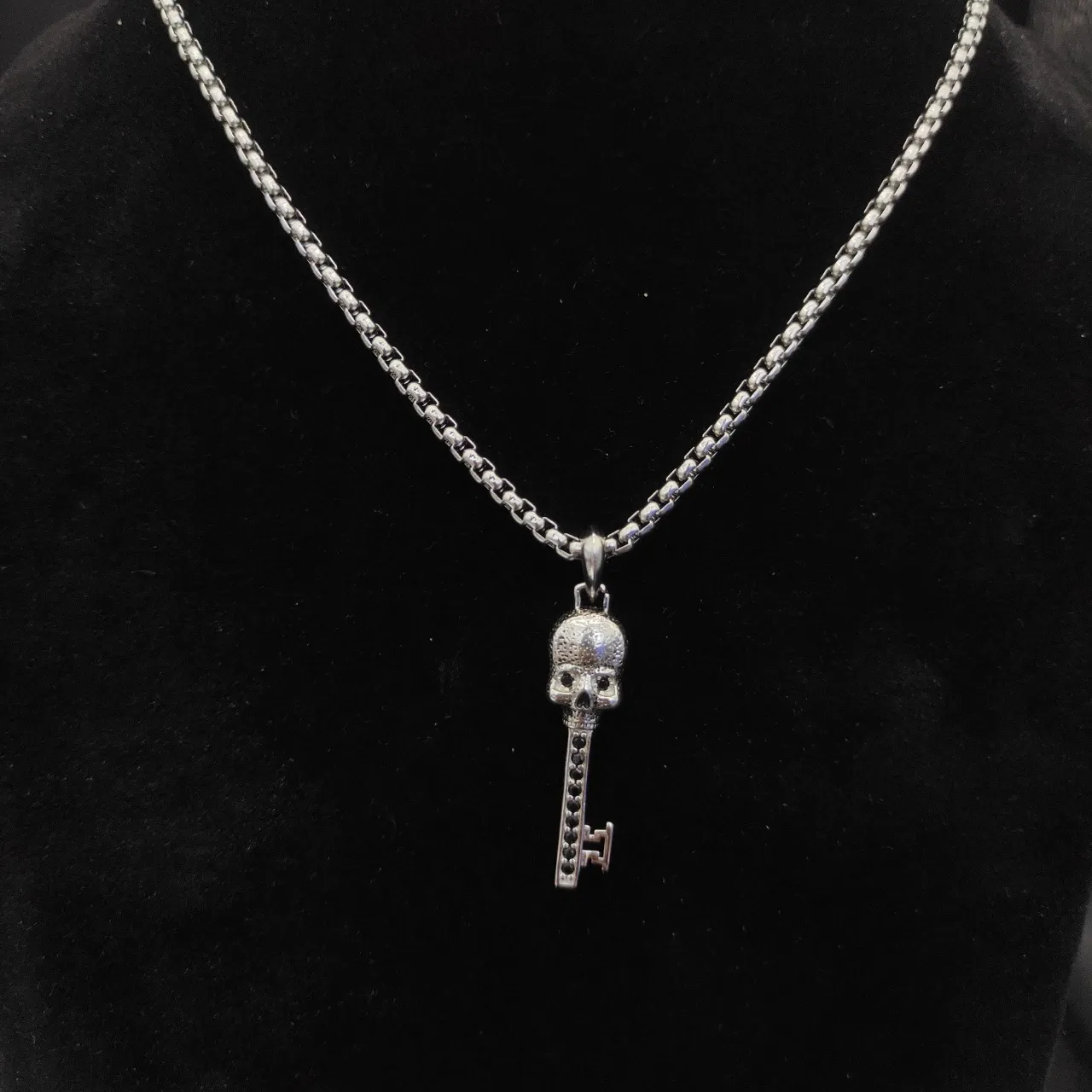 David Yurman Cable Collection Silver Gold Sterling Box-Link Chain Two-Tone Necklace 4