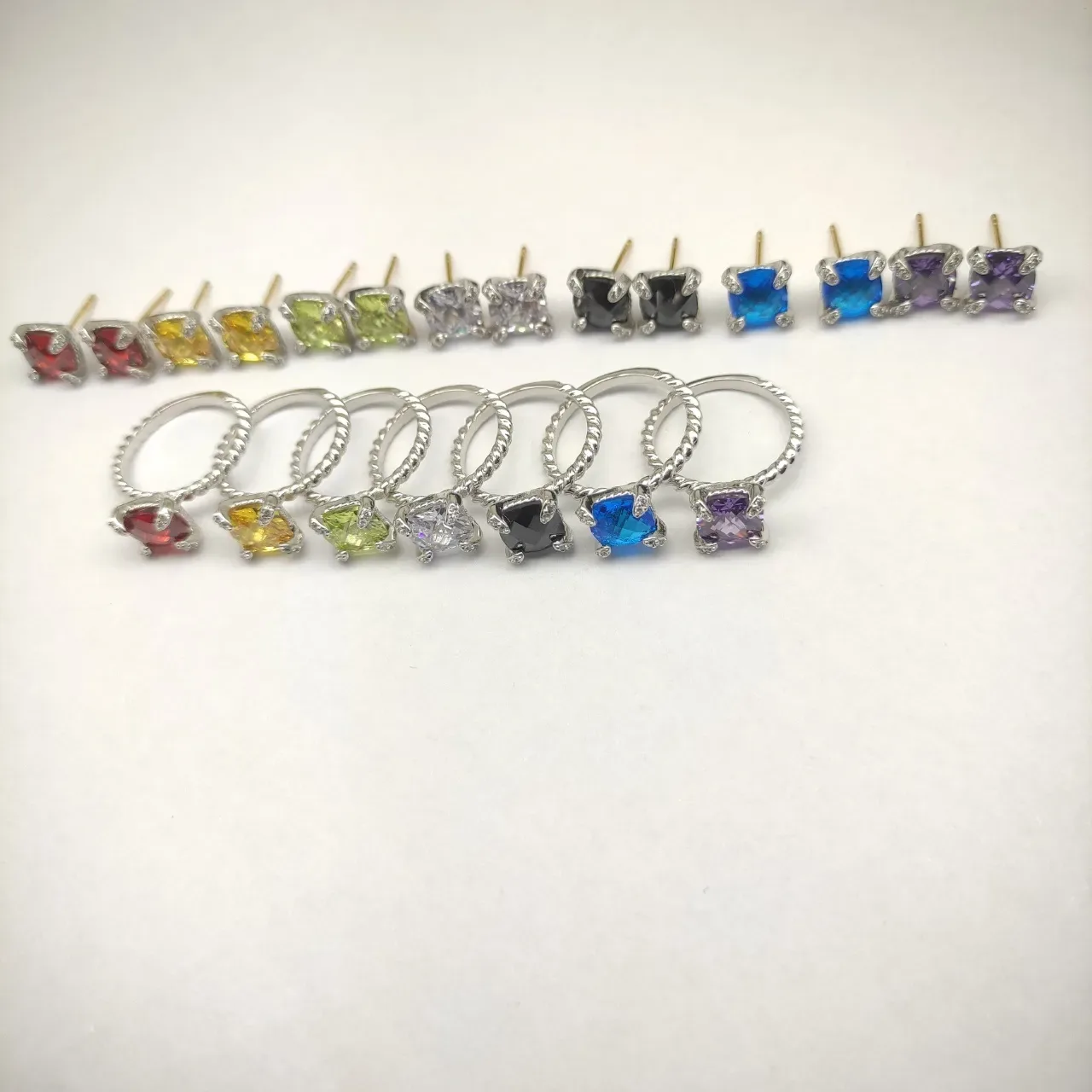 David Yurman Twisted Cable Cushion-Cut Stone Ring 3