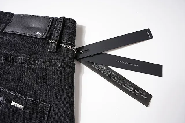 Distressed Slim-Fit Black Ripped Jeans 8