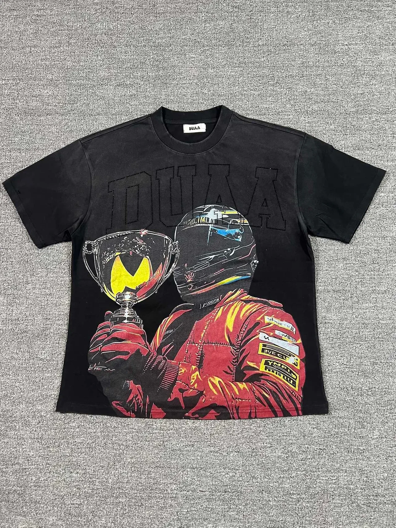 DUAA Racer Trophy Graphic Black T-Shirt 6