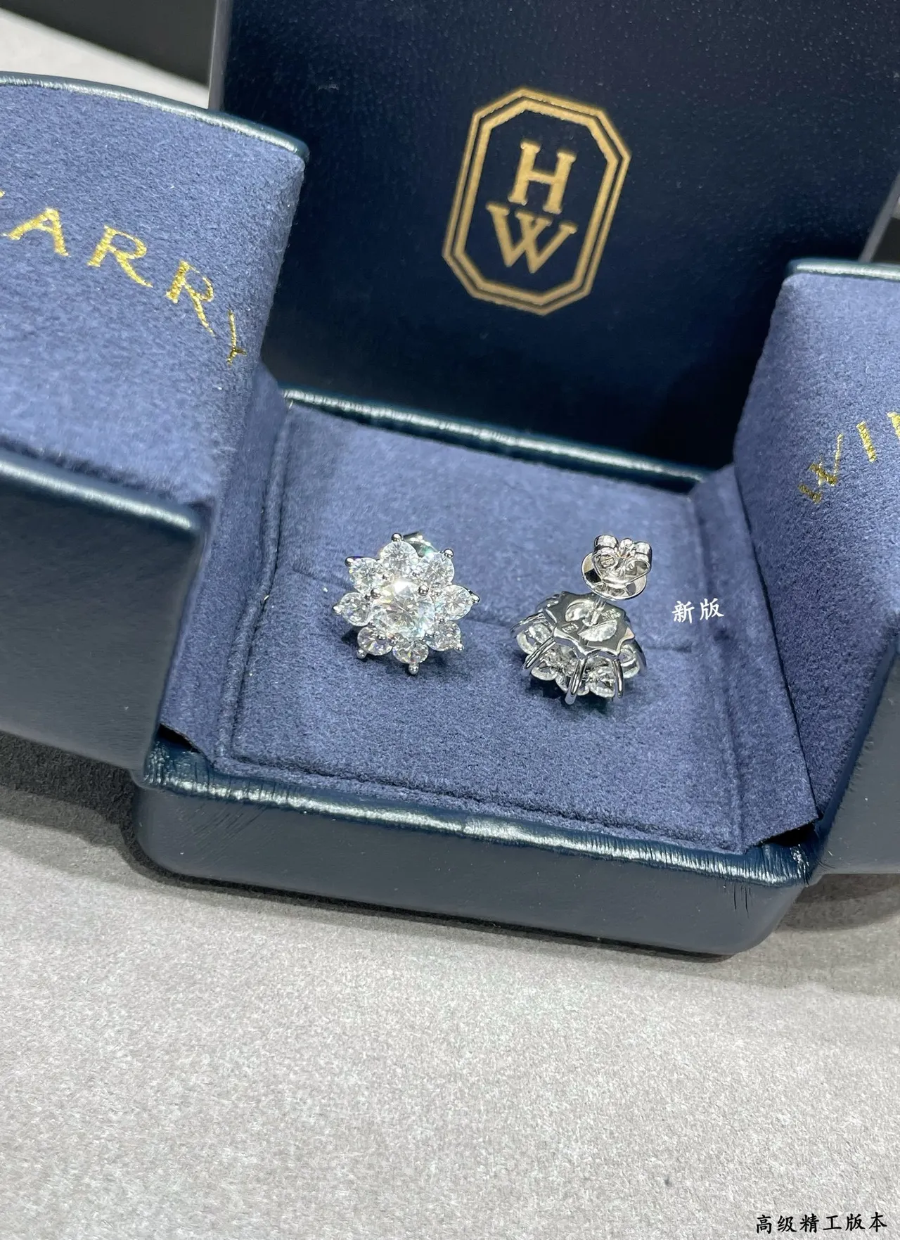 Floral Cluster Multi-Stone Stud Earrings 5