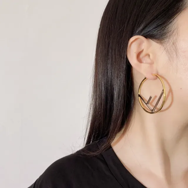 Gold and Silver Two-Tone Geometric Hoop Earrings 4