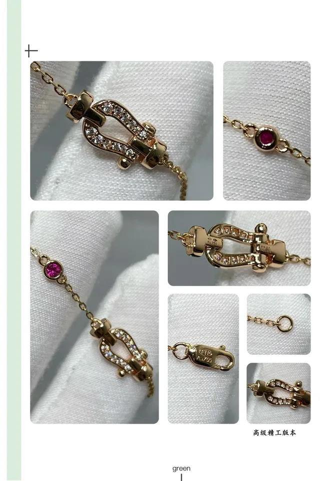 Gold Pink Delicate Chain Knot-Shaped Charm Bracelet 2