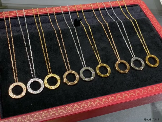 Gold Silver Fine Chain Solitaire Pendant Necklace 4