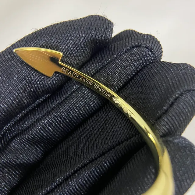 Gold Silver Pointed Arrowhead Terminals Open Cuff Construction Bracelet 3