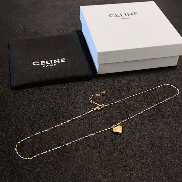 Gold-Tone Heart Pendant Fine Chain Necklace 8