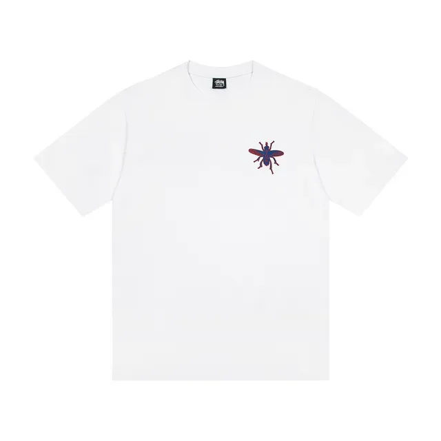 Graphic Insect Print Crew-Neck Short-Sleeve T-Shirt 4