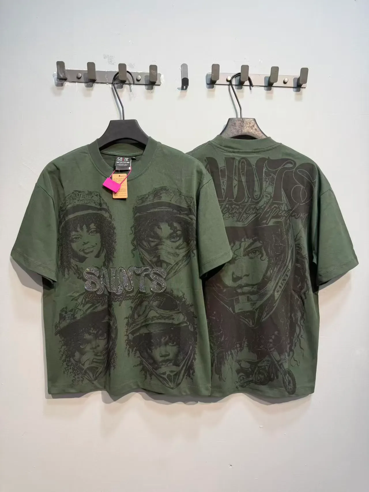 Graphic Print Crew Neck Oversized T-Shirt 12