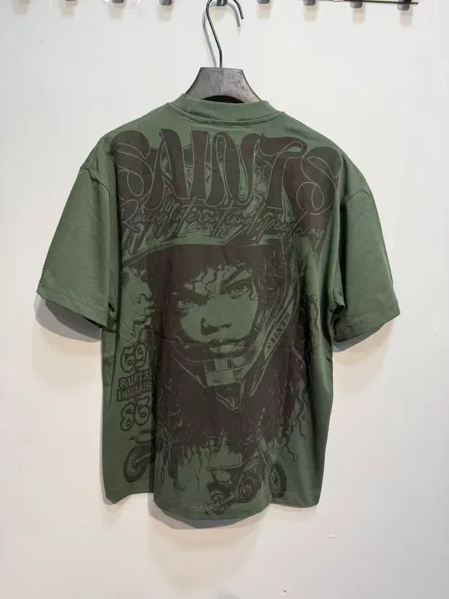 Graphic Print Crew Neck Oversized T-Shirt 14