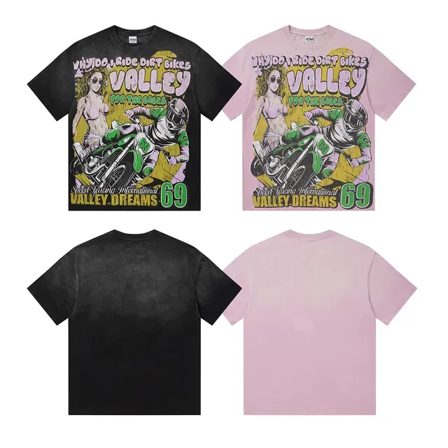 Graphic Print Crew Neck Oversized T-Shirt 3