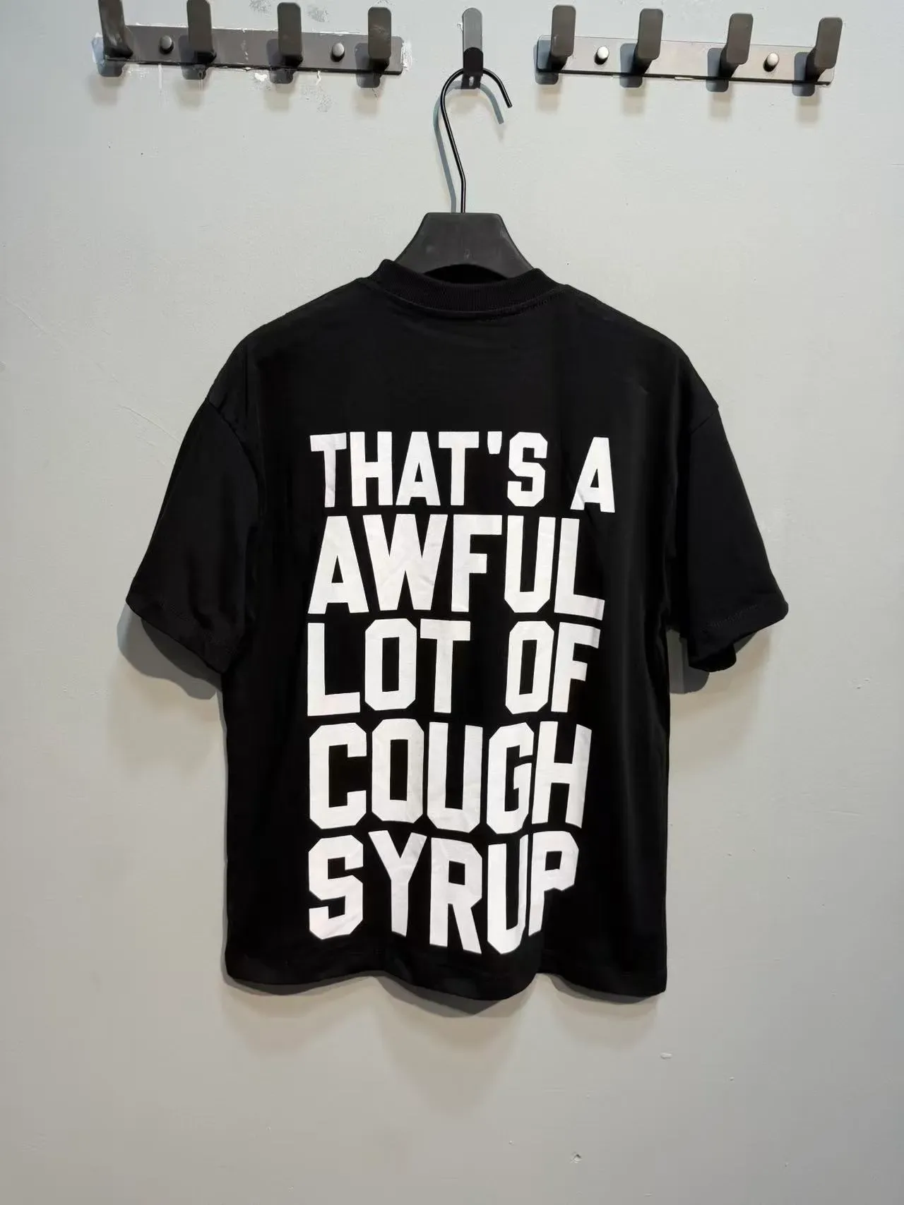 Graphic Print Oversized Crew Neck T-Shirt 7
