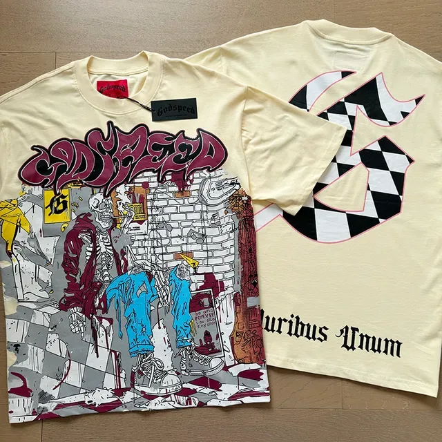 Graphic-Print Oversized Double-Sided T-Shirt 4