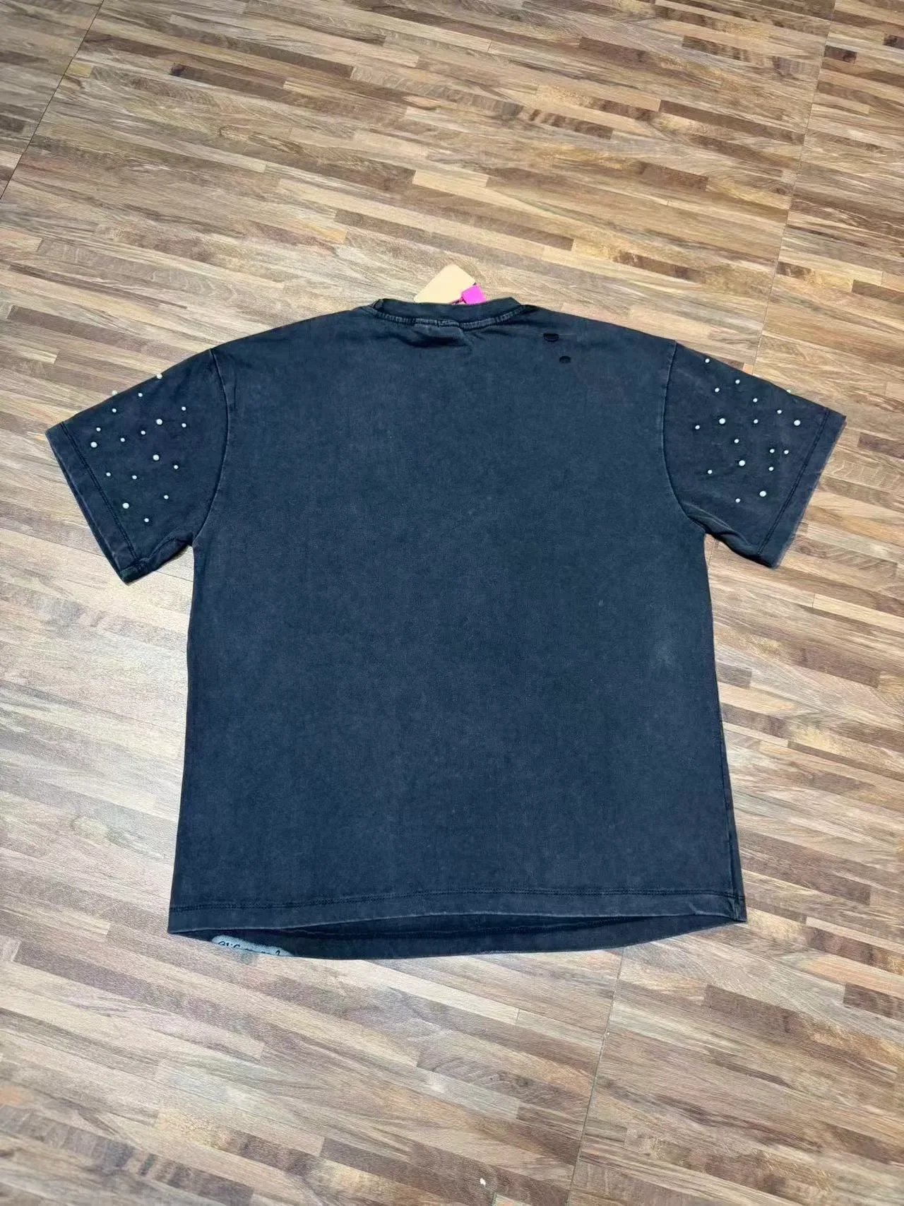 Graphic Print Rhinestone-Embellished Religious Icon T-Shirt 6