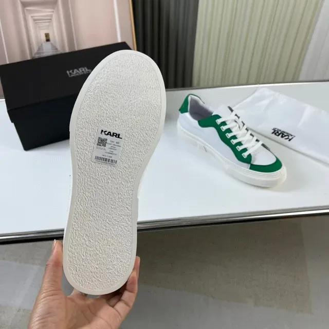 Karl Lagerfeld Karl Logo White and Green Lifestyle Sneakers 2