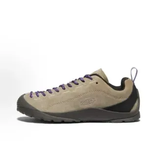 Keen Beige Black Suede Upper Purple Laces Lifestyle Sneakers
