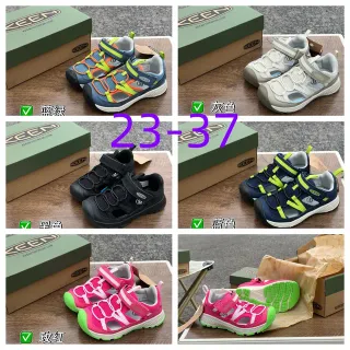 KEEN 蓝绿 低帮 双带 魔术贴 休闲凉鞋