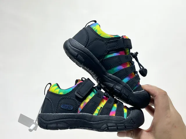 Keen Newport H2 Enfants Sandales Casual Noir Multicolor Tie-Dye 9
