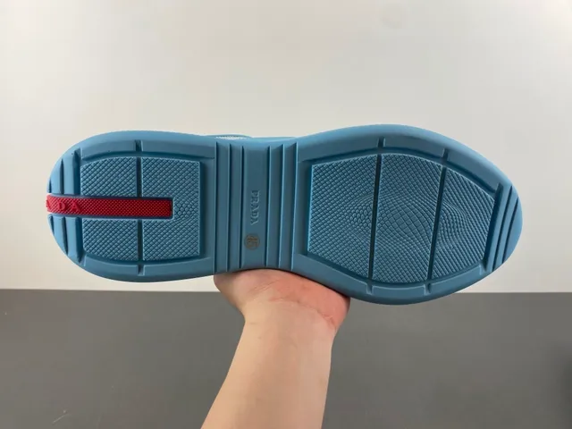 Light Blue and Gray Mesh Panel Lifestyle Sneaker 9
