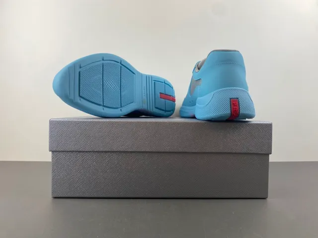 Light Blue and Gray Mesh Panel Lifestyle Sneaker 16