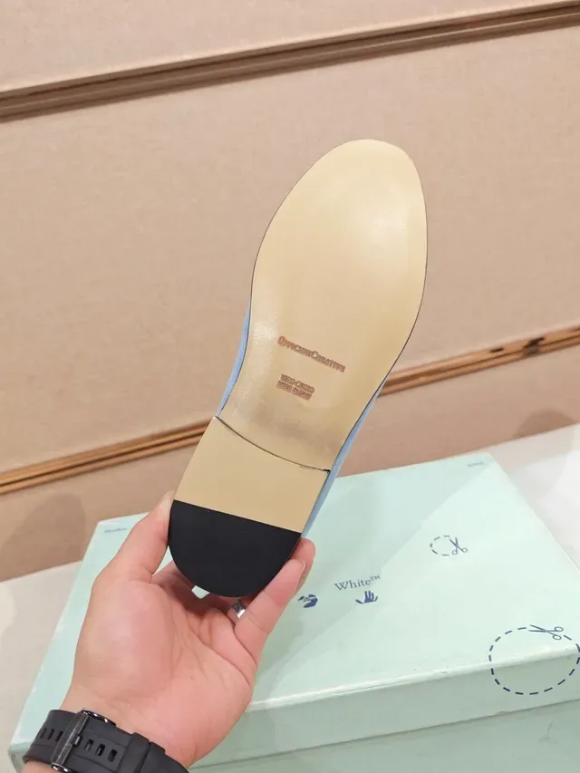 Light Blue Suede Penny Strap Loafer 2