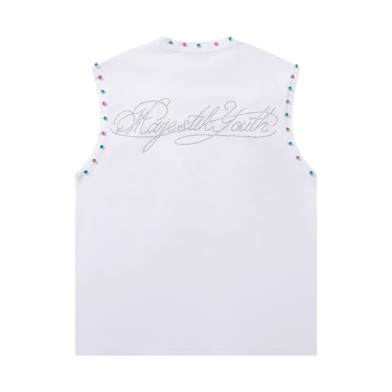 MAJESTIK Graphic-Print Rhinestone-Embellished Sleeveless Vest Top 4