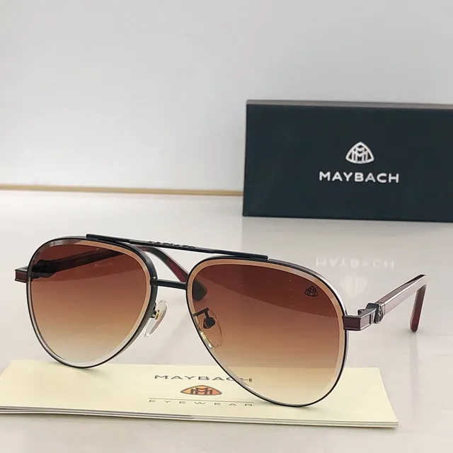 Maybach Aviator Double-Bridge Gradient Lens Sunglasses 4