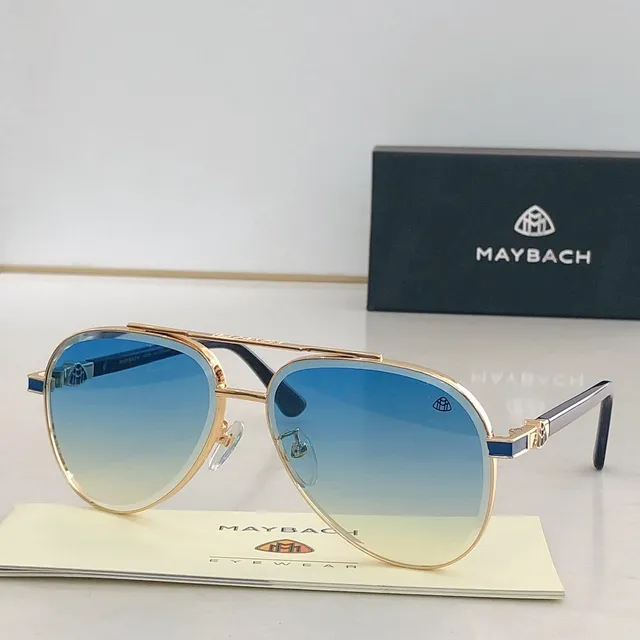 Maybach Aviator Double-Bridge Gradient Lens Sunglasses 6