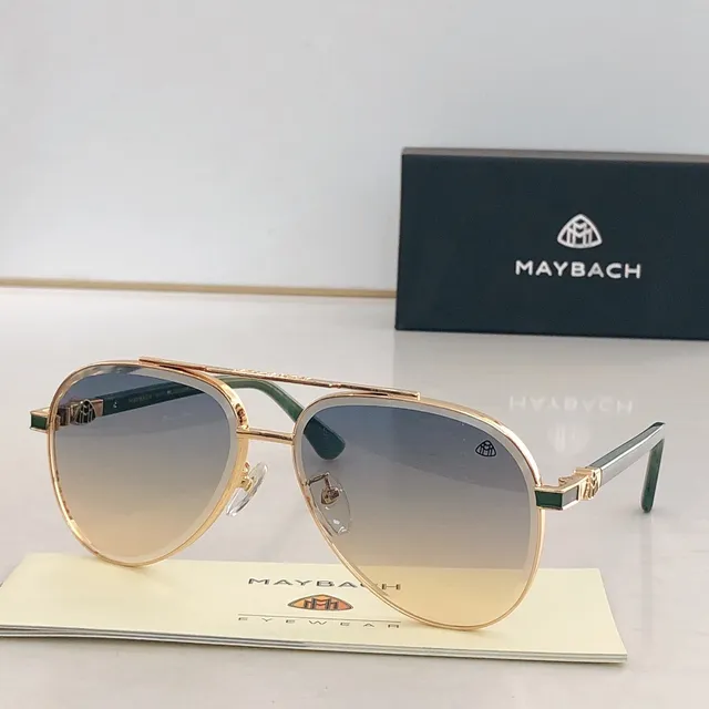 Maybach Aviator Double-Bridge Gradient Lens Sunglasses 7