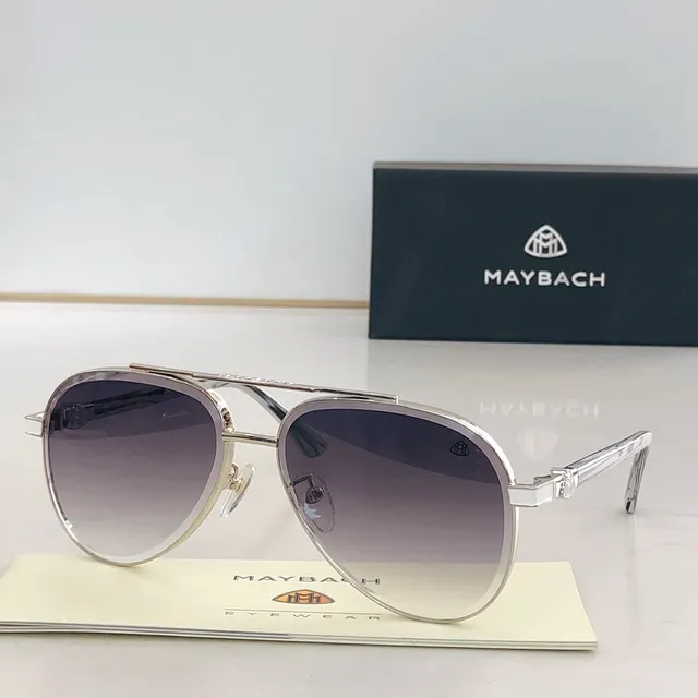 Maybach Aviator Double-Bridge Gradient Lens Sunglasses 9