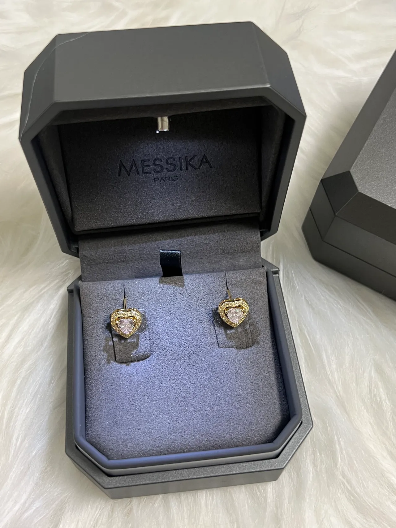 Messika Heart-Shaped Pavé Halo Stud Earrings 3