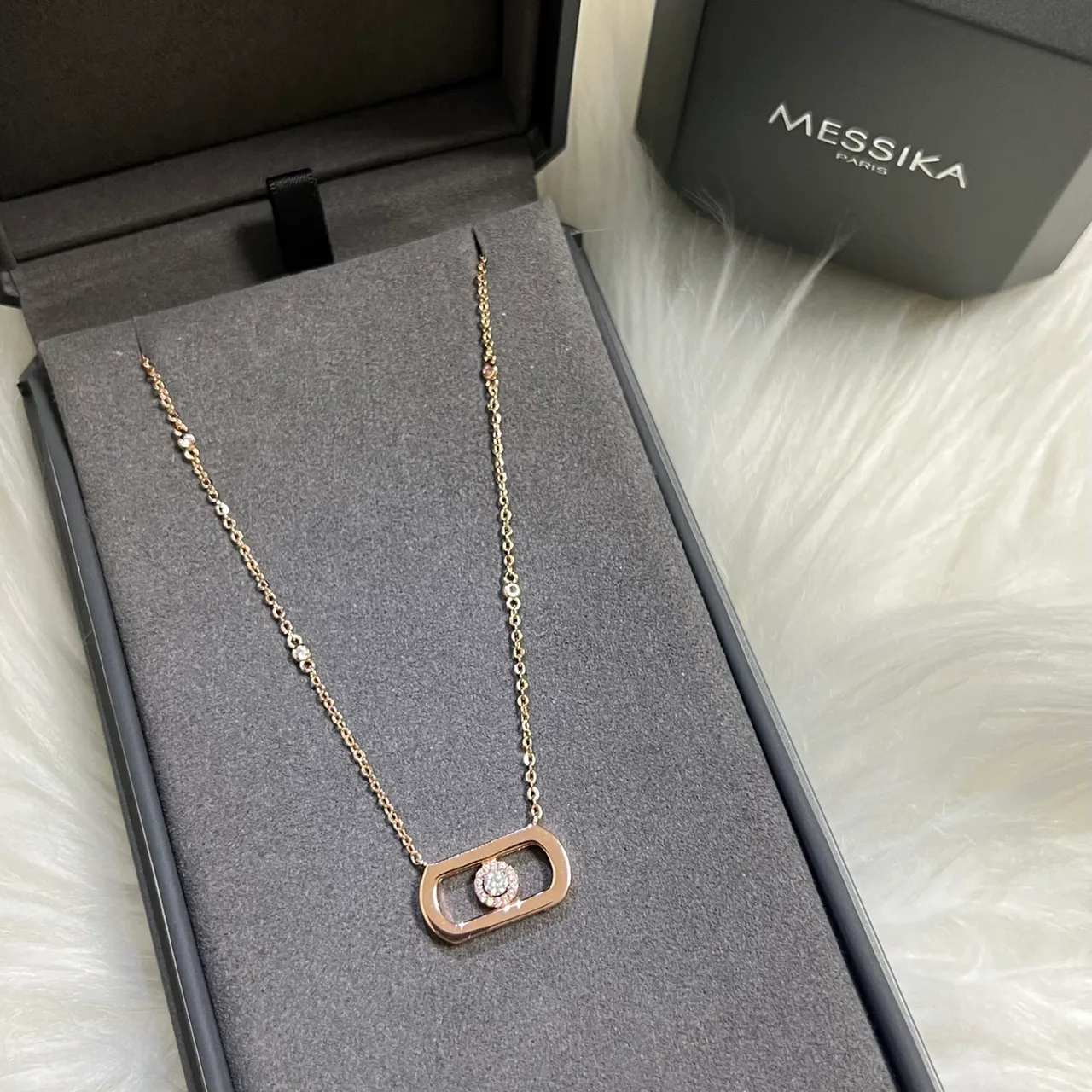 Messika Move Rectangular Pavé Diamond Necklace 5