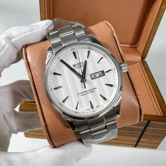 Mido Multifort Chronometer White Dial Mechanical Watch 5