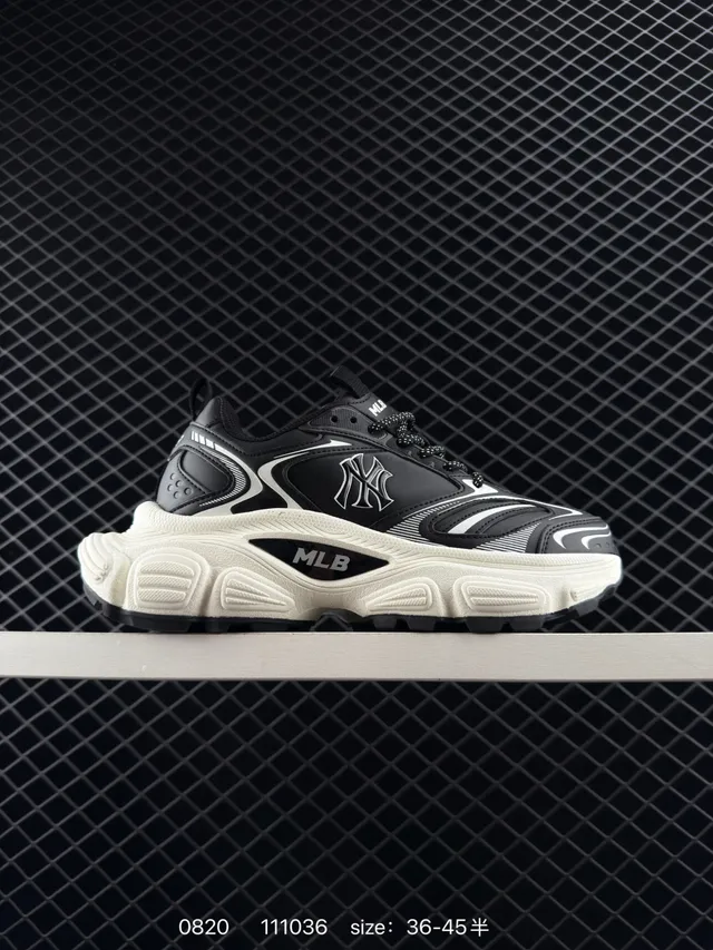 MLB Winner Chunky Black and Silver Chunky Sneakers 4