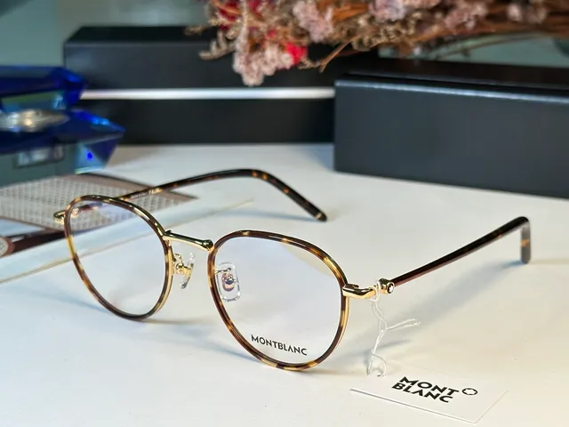 Montblanc Round Thin Gunmetal Optical Glasses 9