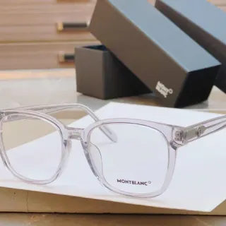 Montblanc Transparent Acetate Rectangular Optical Glasses